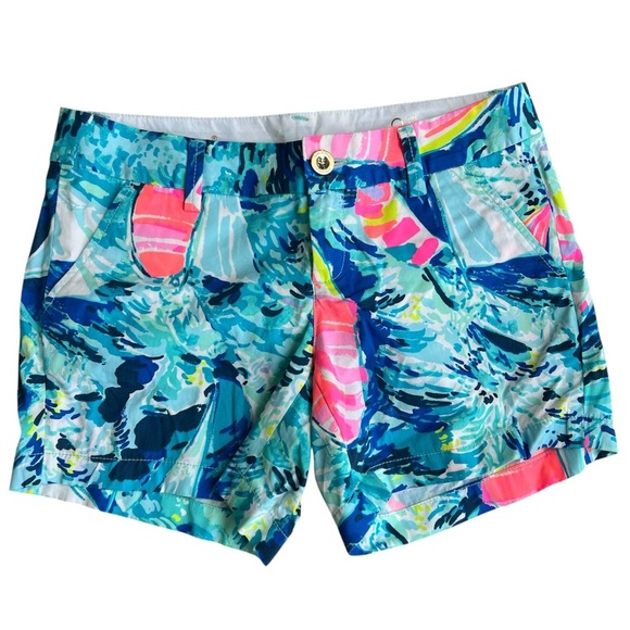 Lilly Pulitzer The Callahan 5” Inseam Blue Shorts - Picture 1 of 6